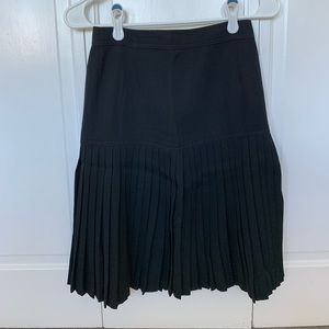 Giorgio Armani Pleated Wool Skirt
